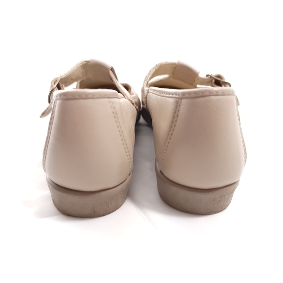 Softspots Leather Mary Jane Weaved Loafer Beige Cottage Core Sz 6.5 - Picture 7 of 9